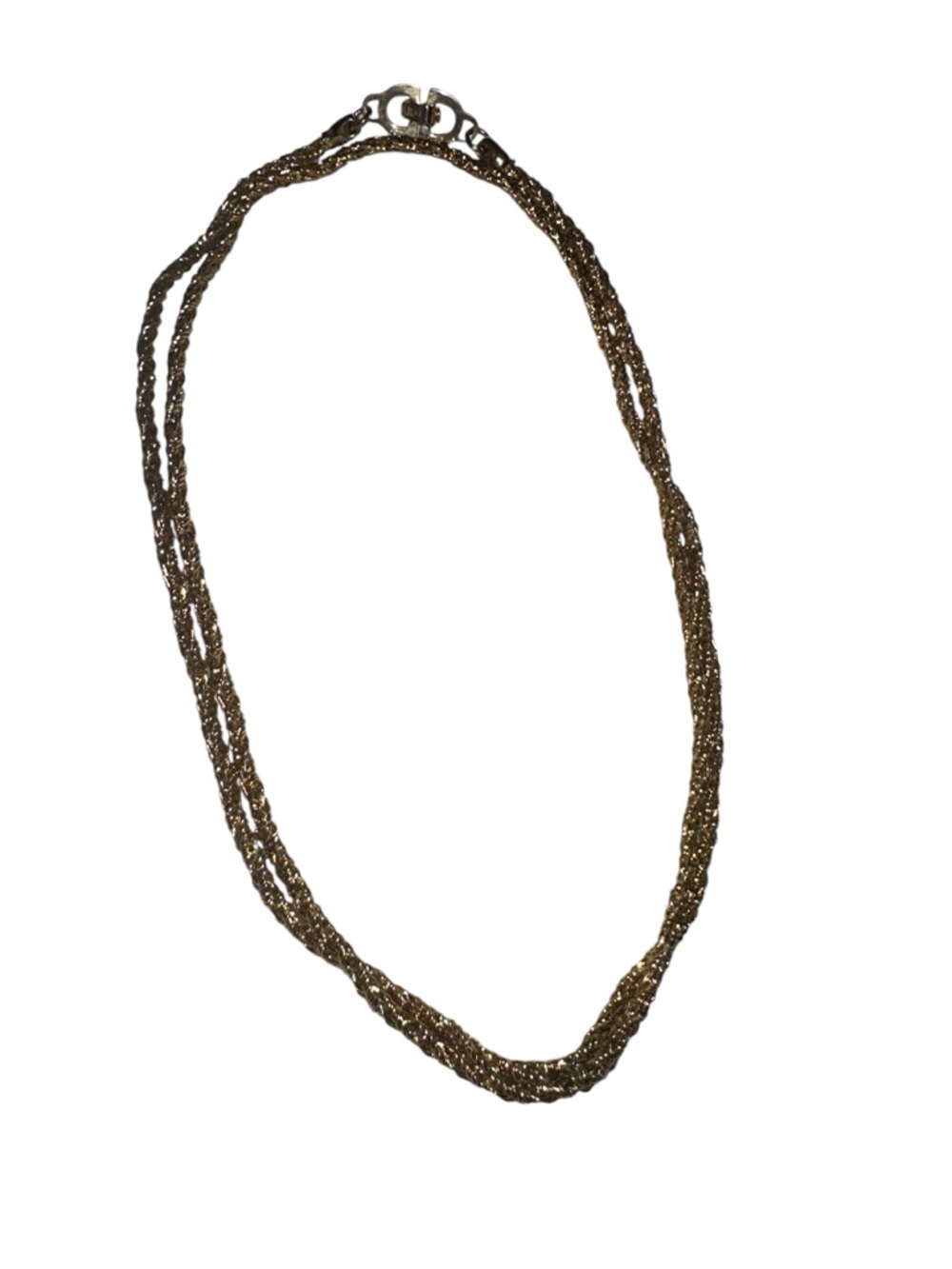Christian Dior Classic Gold Triple Rope Chain Necklace - Women's Jewelry - Picture 2 of 5